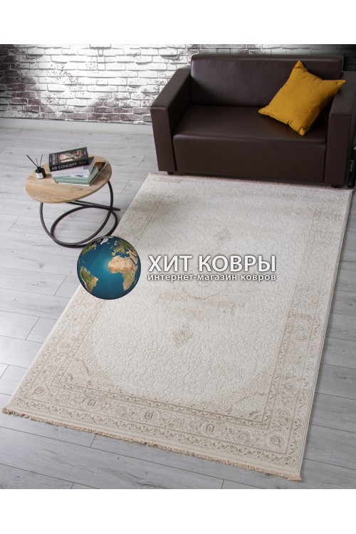 Турецкий ковер Жасмин 35901 Крем-бежевый